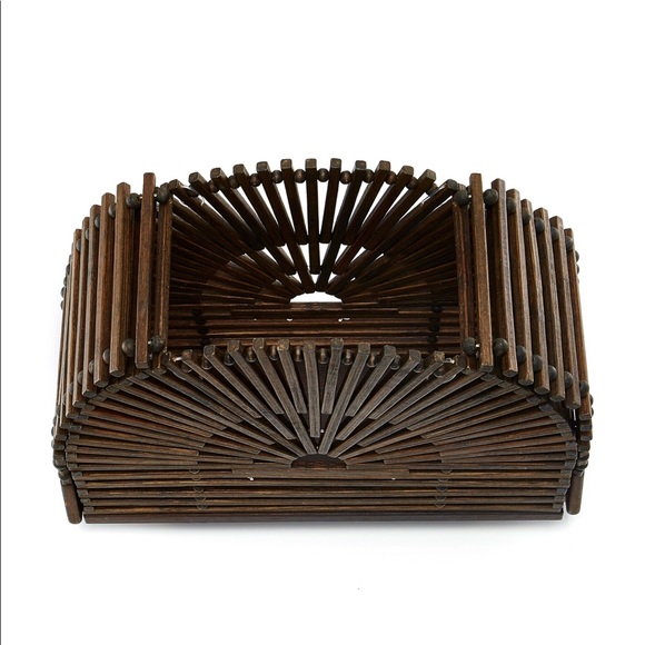 NWOT Cult Gaia Brown Mini Cupola Bag - Picture 5 of 8